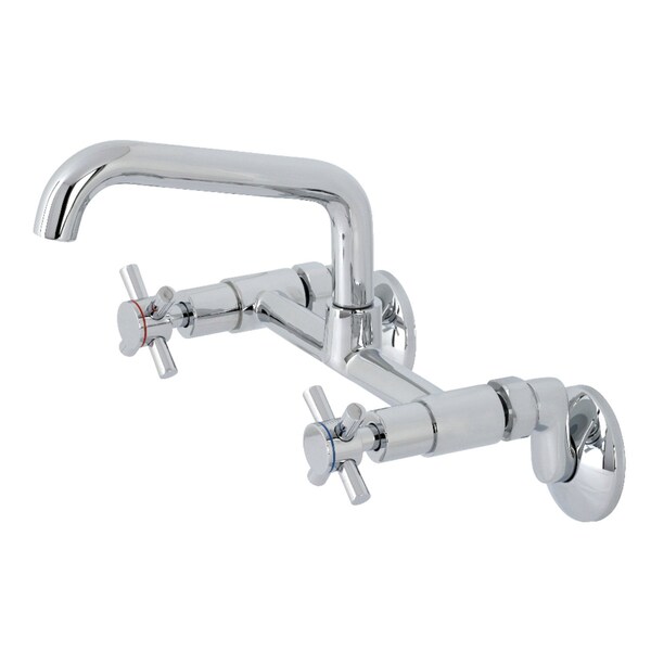 KS423C Concord Two-Handle Wall-Mount Kitchen Faucet, Polished Chrome